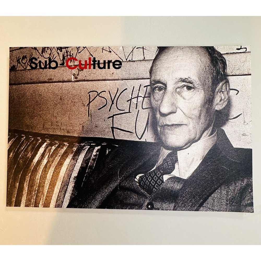 William S. Burroughs Sub-Culture Postcard Beat Generation Writer Florida Rare